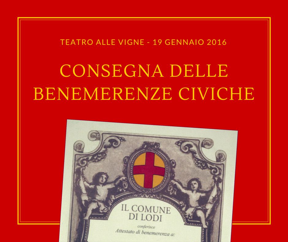 consegna delle benemerenze civiche