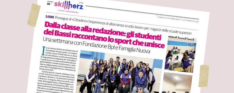 gli studenti del Bassi raccontano lo sport che unisce