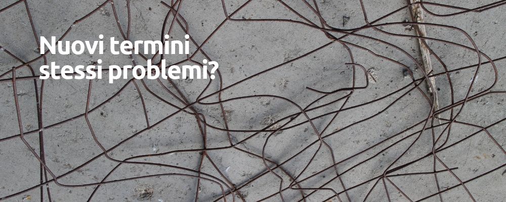 Nuovi termini, stessi problemi? Le parole mutano. I fenomeni, molto meno.